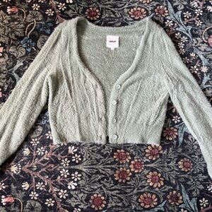 Aerie Sage Green Cardigan Sweater